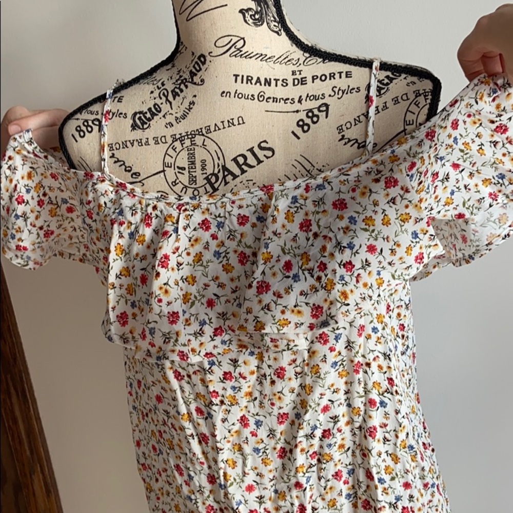 Forever 21 Floral Off the Shoulder Dress